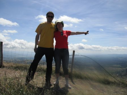 Madix et Coralie au sommet du Puy de Dôme
